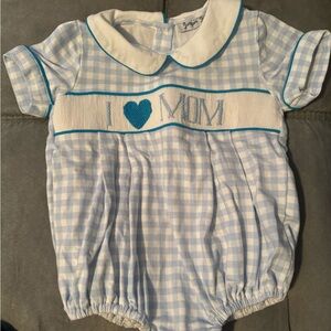 Smocked Bubble I Love Mom